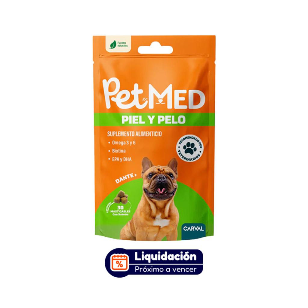 Suplemento alimenticio Piel y Pelo Pet Med x 30 (JULIO 2026) - Señor Mascota