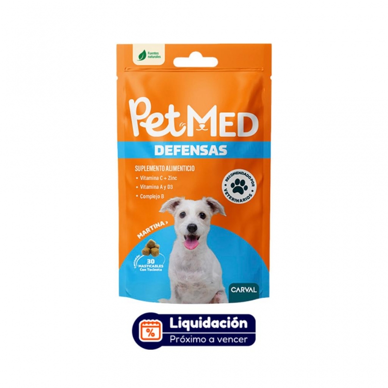 Suplemento alimenticio Defensas Pet Med x 30 (AGOSTO 2026)_1