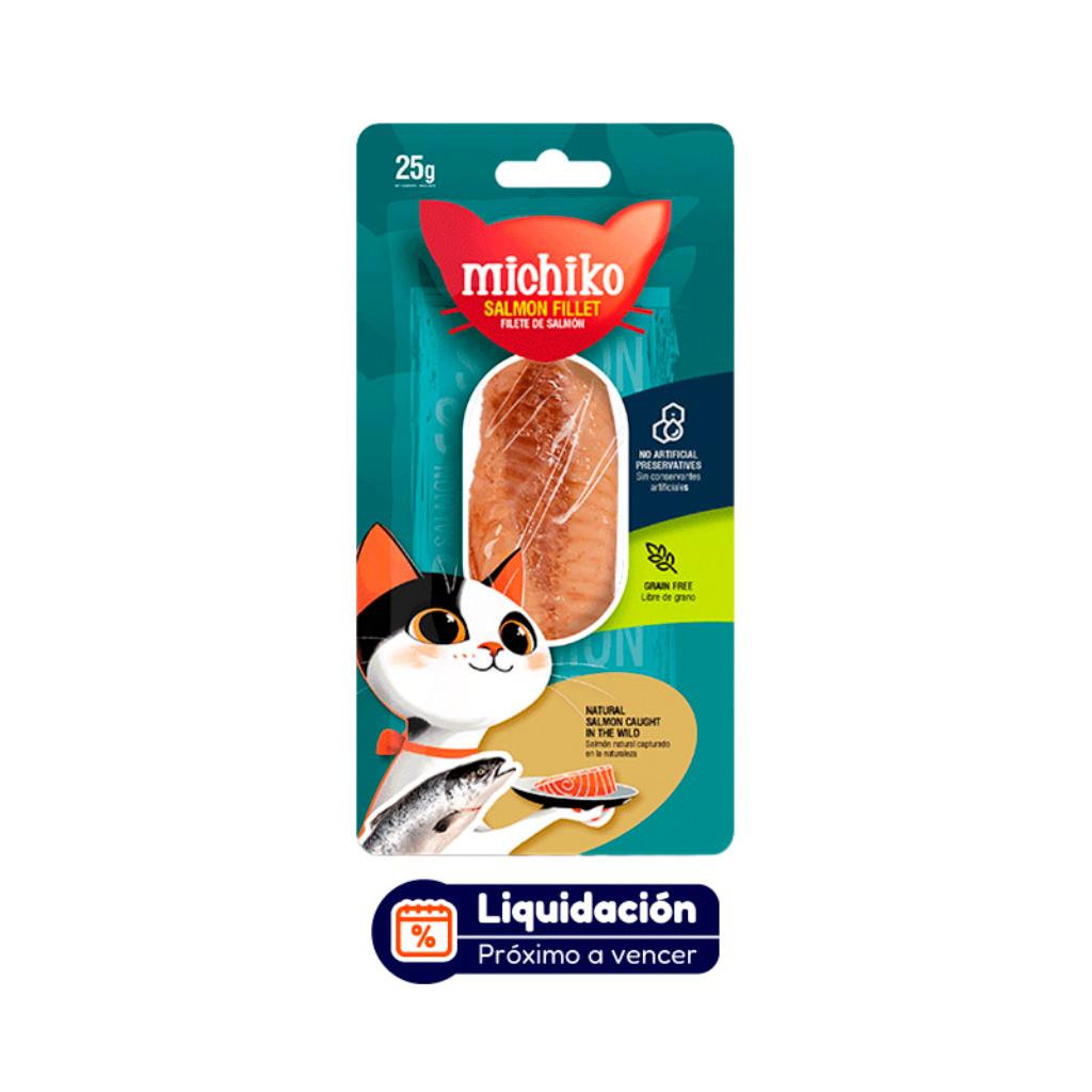 Michiko Filete Salmón 25gr (AGOSTO 2026) - Señor Mascota