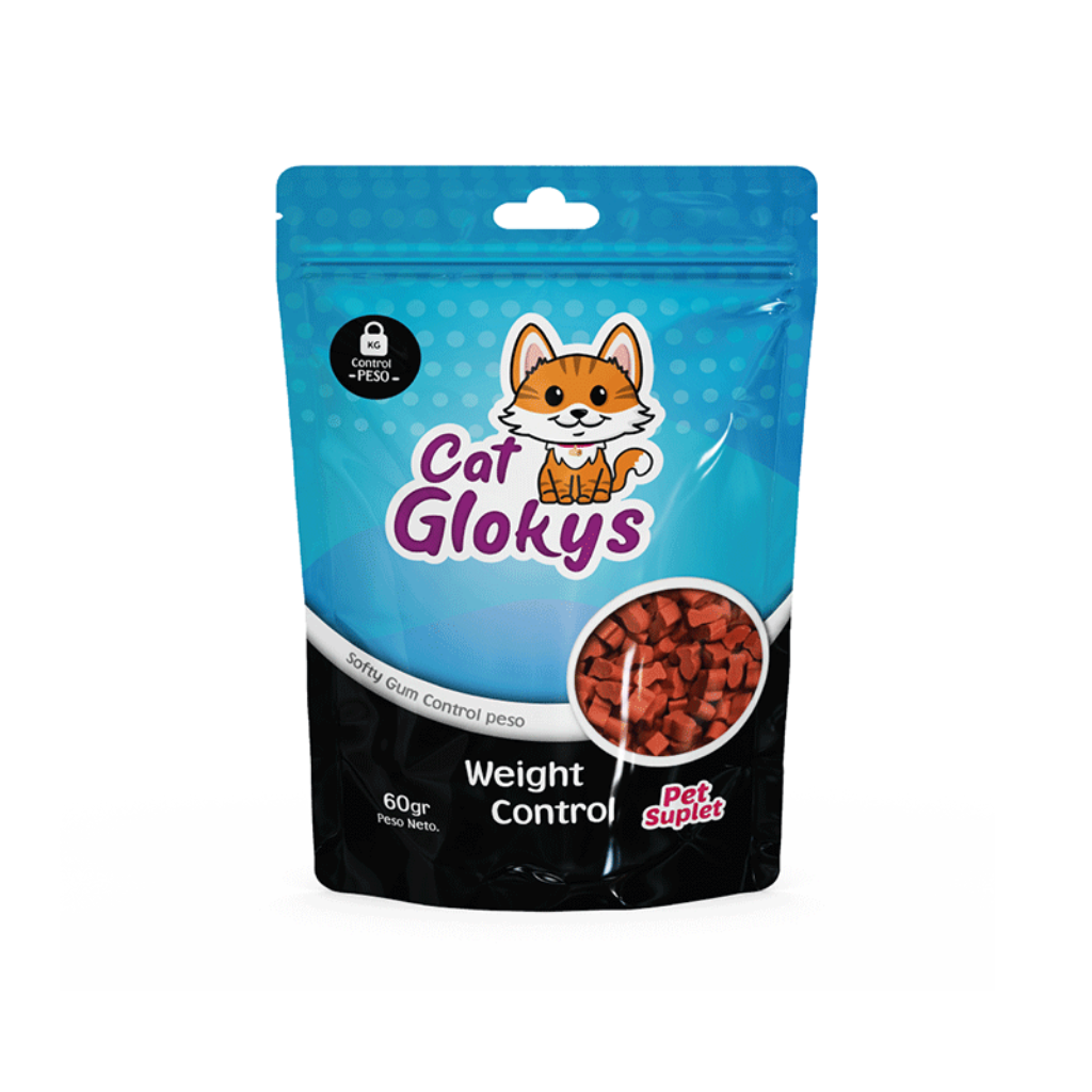 Cat Glokys Weight Control 60 Gr - Señor Mascota