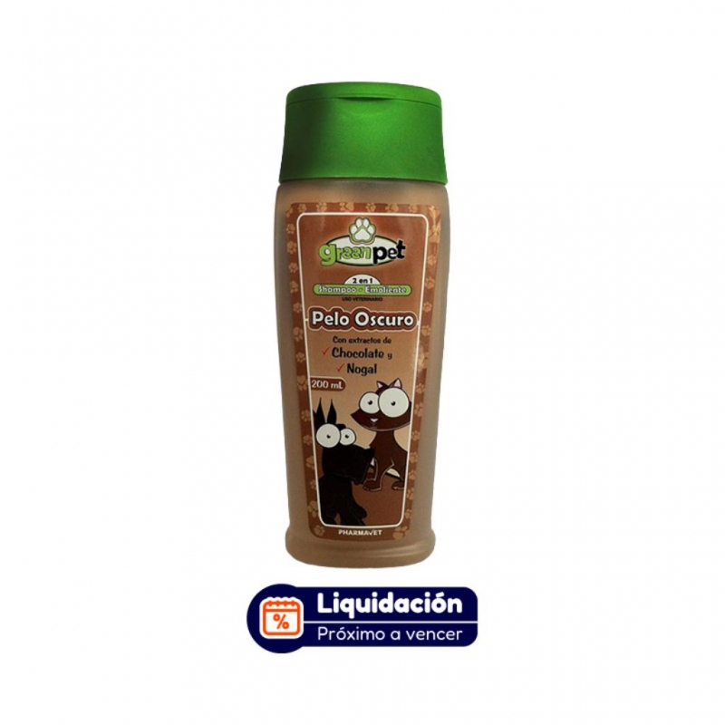 Shampoo Green pet Pelo Oscuro 200ml (DICIEMBRE 2026)_1
