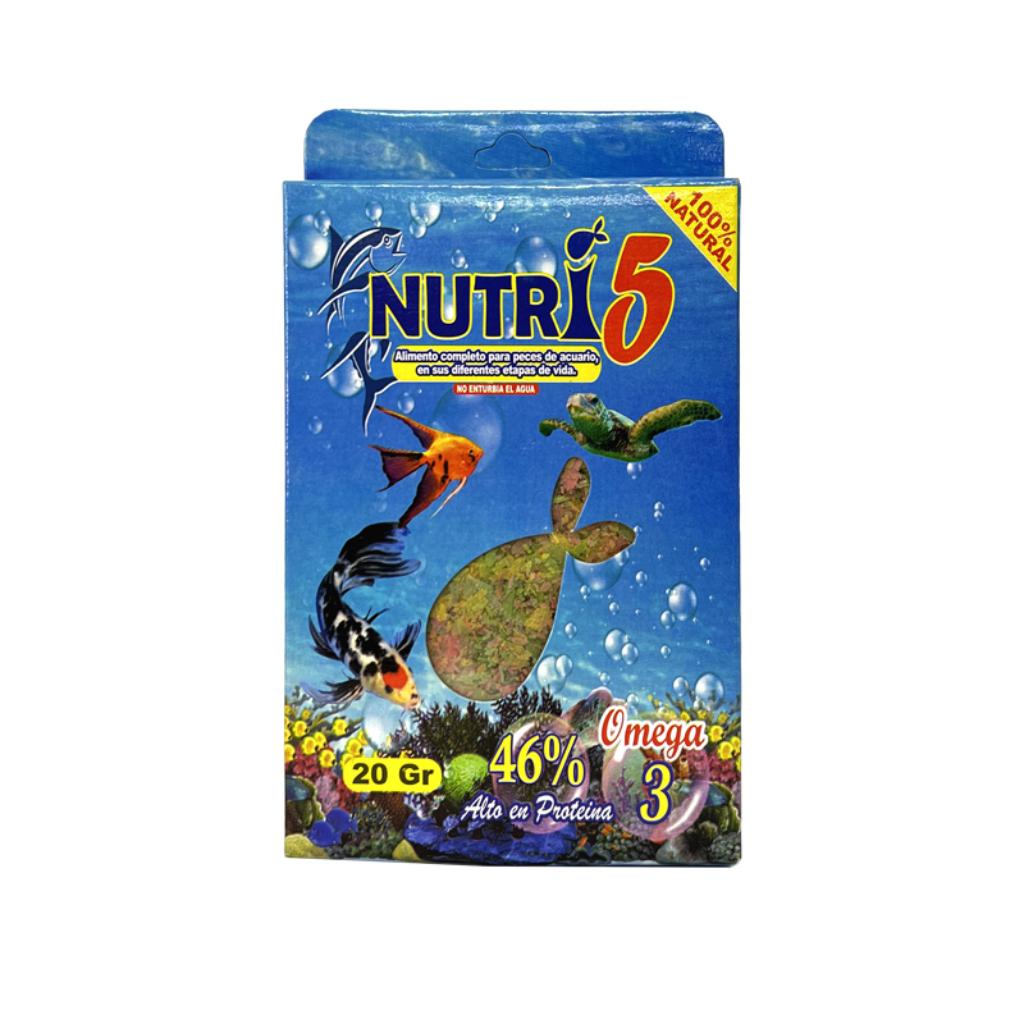Nutri 5 hojuelas 20gr - Señor Mascota
