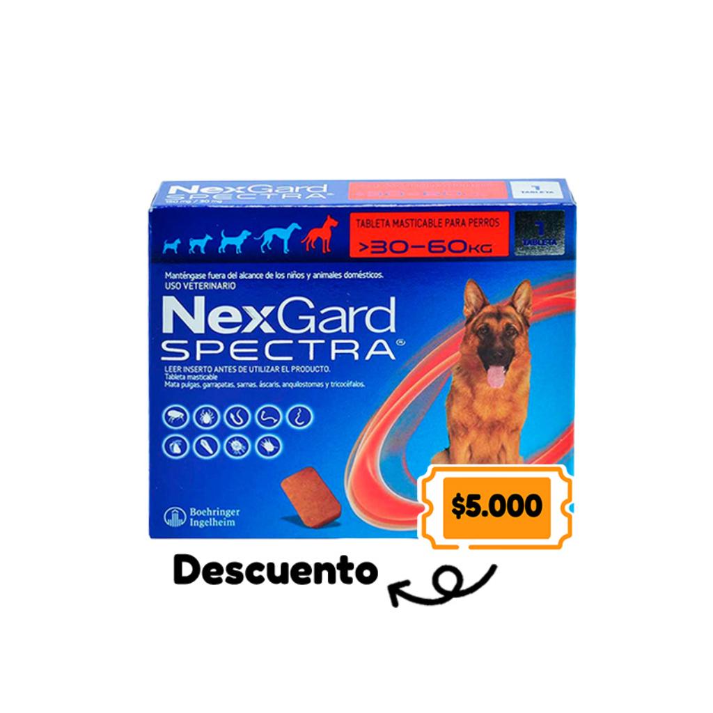 Nexgard Spectra XL 30 a 60 Kg (Rojo) (PROMO)_1
