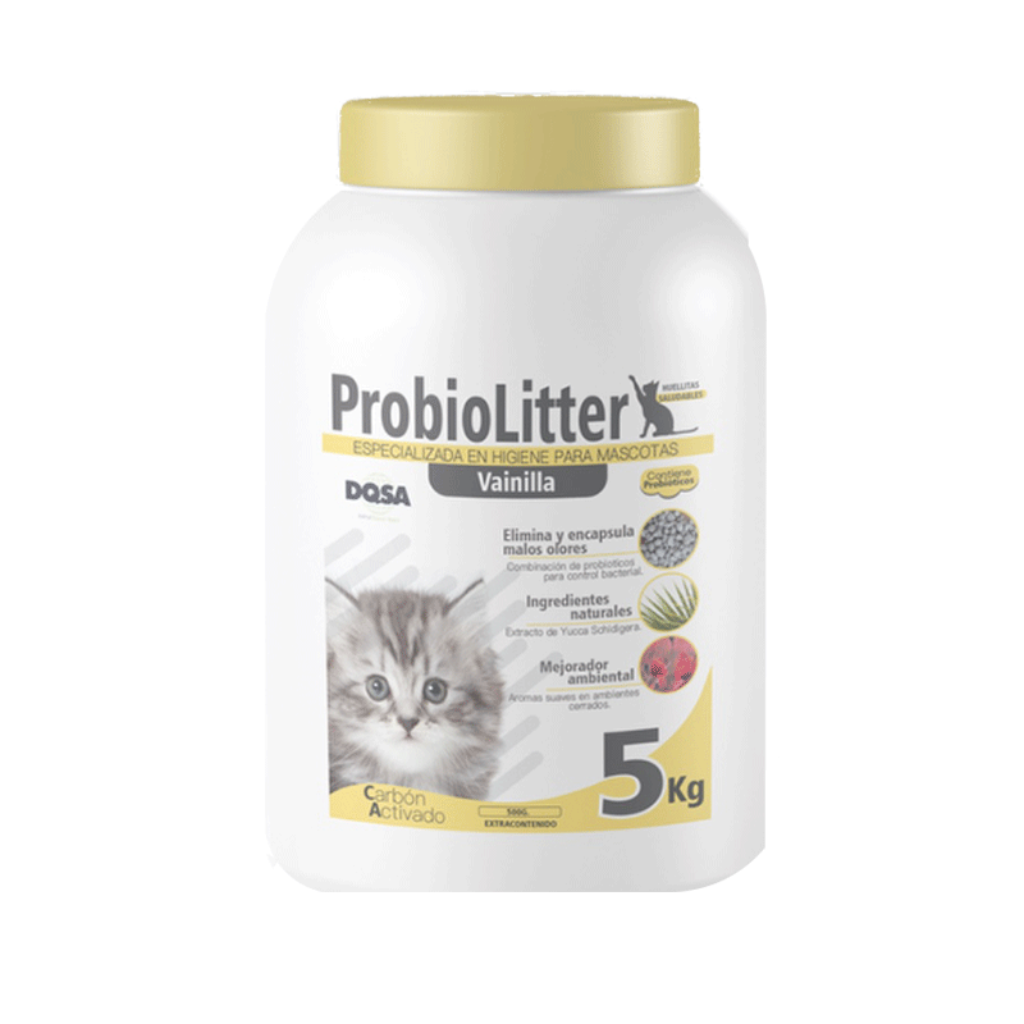 Arena recipiente ProbioLitter Vainilla 5,5 Kg_1