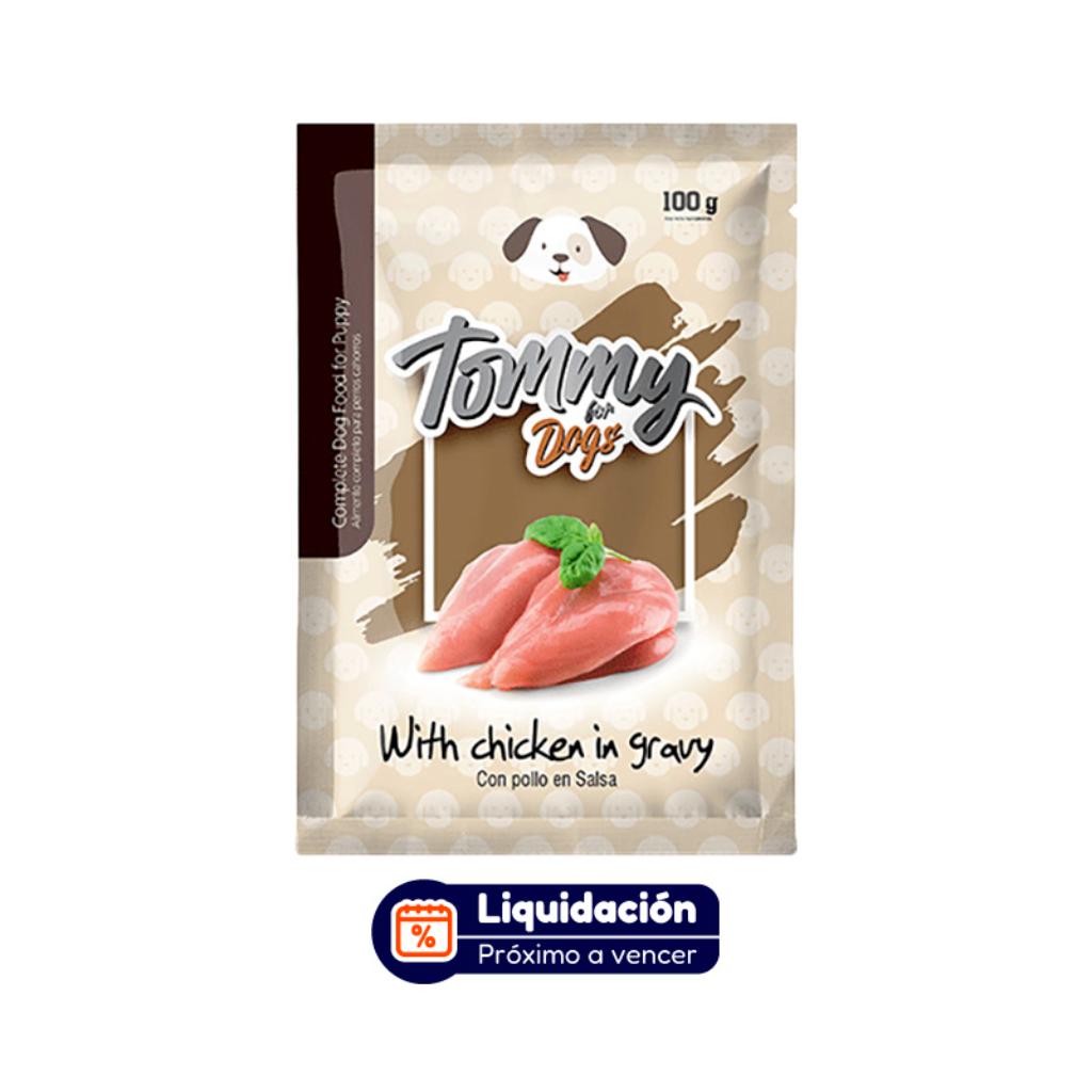 Pouch Tommy Cachorro Pollo en Salsa 100Gr (DICIEMBRE 2026) - Señor Mascota