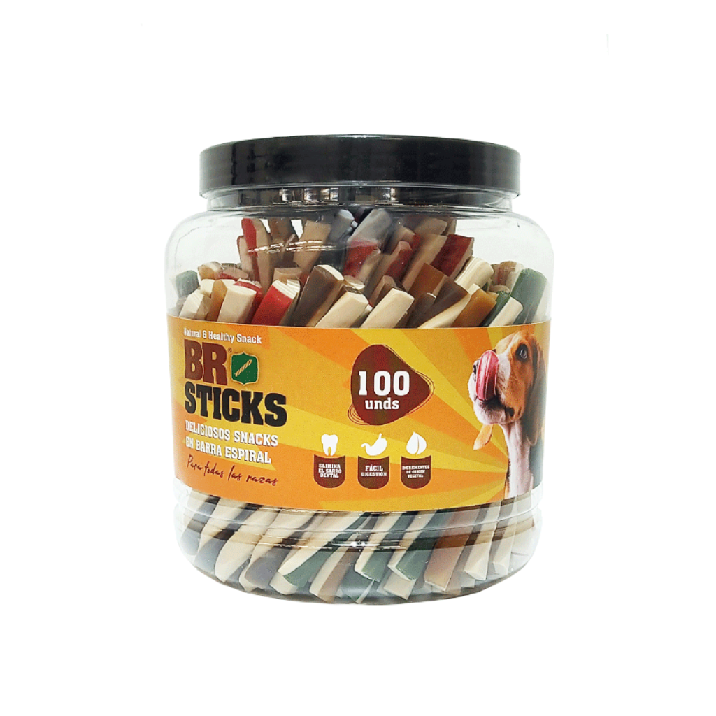 Bombonera Br Sticks 100 Und - Señor Mascota