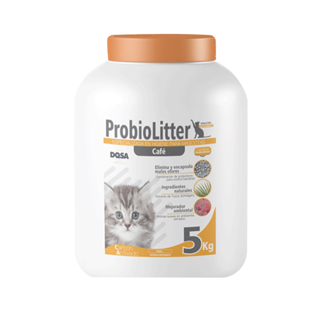 Arena recipiente ProbioLitter Cafe 5,5 Kg_1