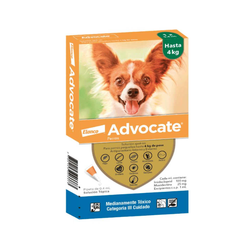 Advocate Perro Hasta 4kg X1 Pipeta_1