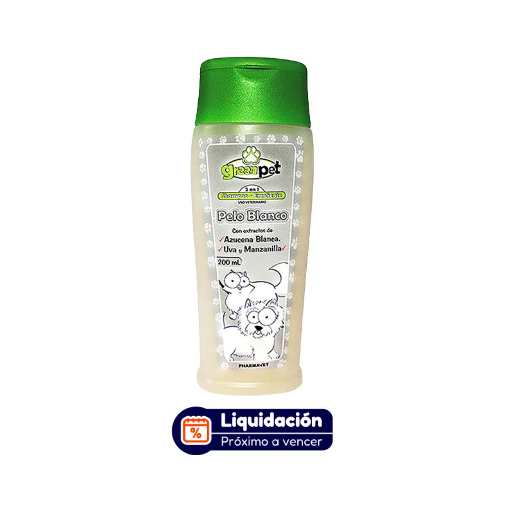 Shampoo Green pet Pelo Blanco 200ml (DICIEMBRE 2026) - Señor Mascota