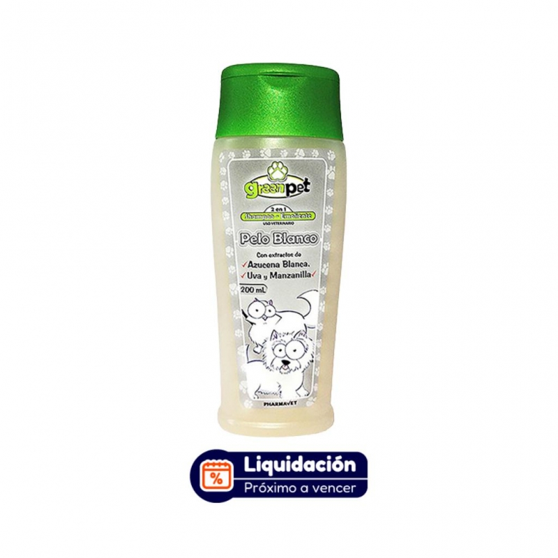 Shampoo Green pet Pelo Blanco 200ml (DICIEMBRE 2026)_1