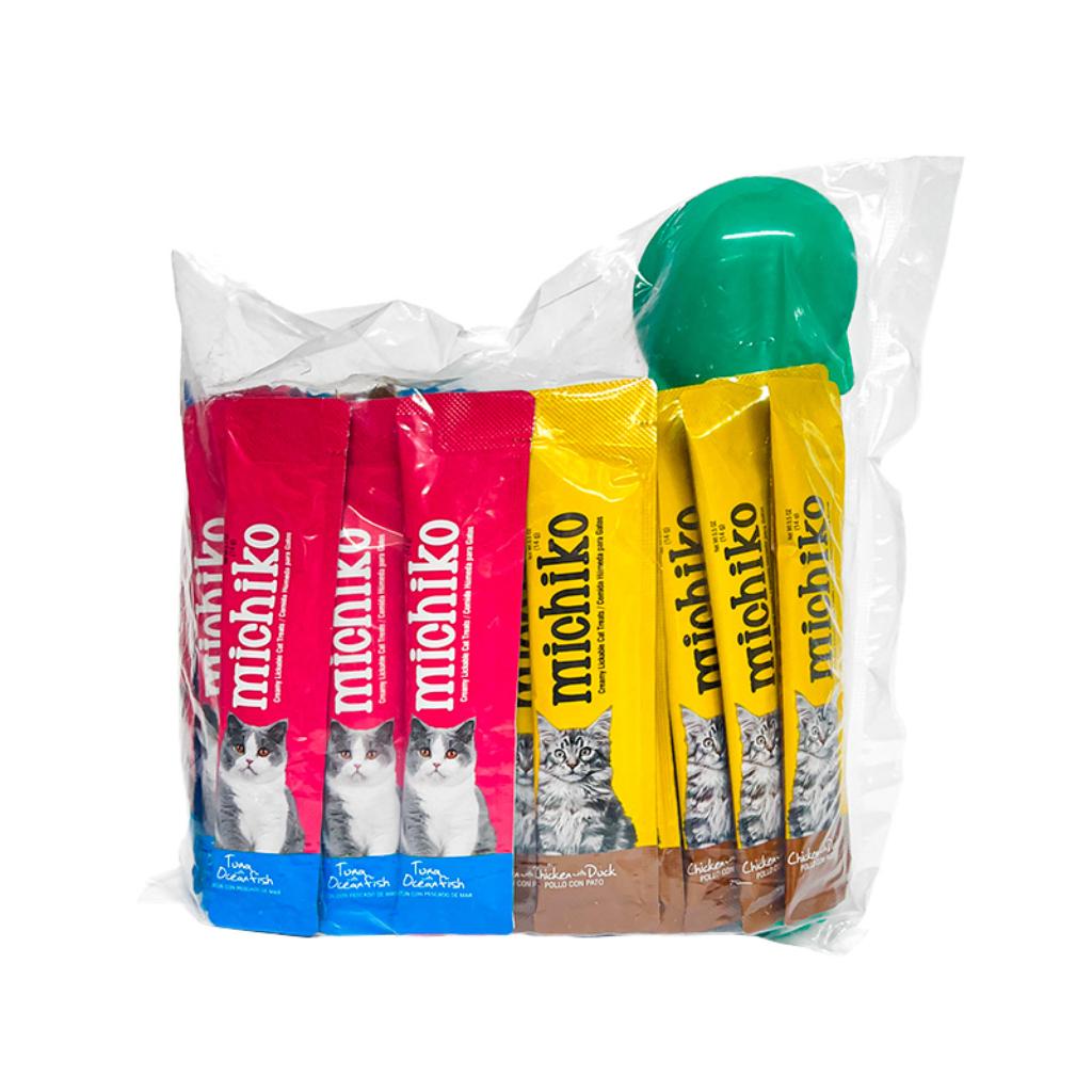 Michiko Repuesto Sachet 50Und Pollo con Pato y Atun con Pescado - Señor Mascota