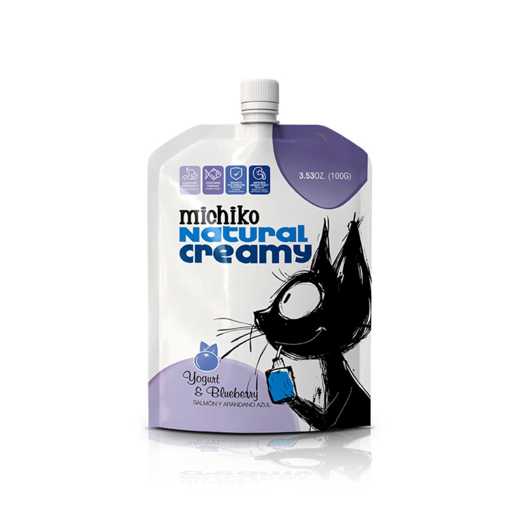 Michiko Yogurt Salmon y Arandano Azul x 100Gr - Señor Mascota