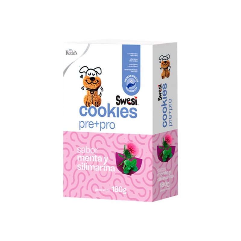 Swesi Galletas Pre+Pro Perros Menta Silimarina  X 180Gr_1