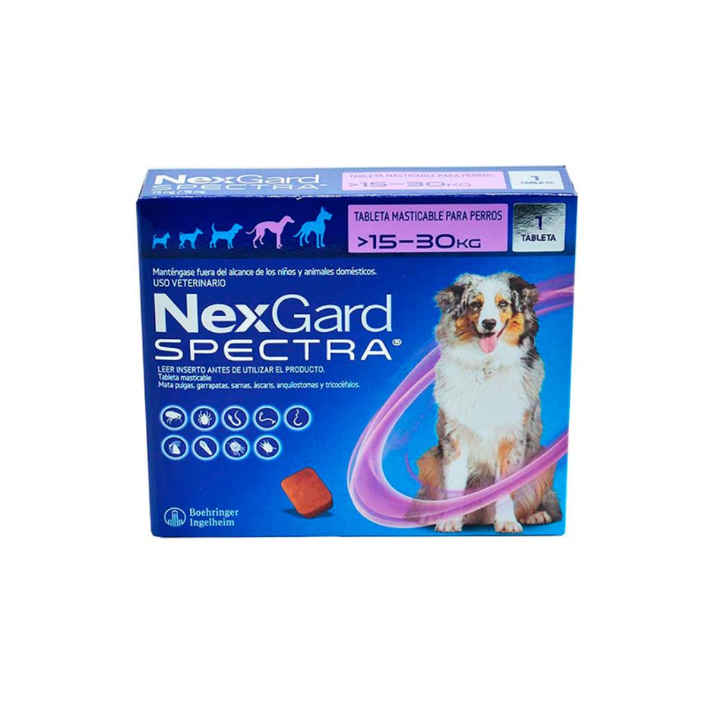 Nexgard Spectra L 15 a 30Kg (Morado) - Señor Mascota