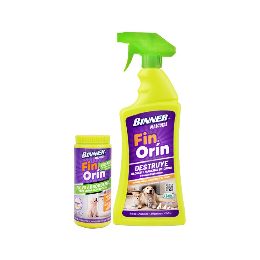 Spray Binner Fin Orín Mascota 700ml (1) + Polvo Absorbente Binner Fin Orín Mascota 120gr (1)_1