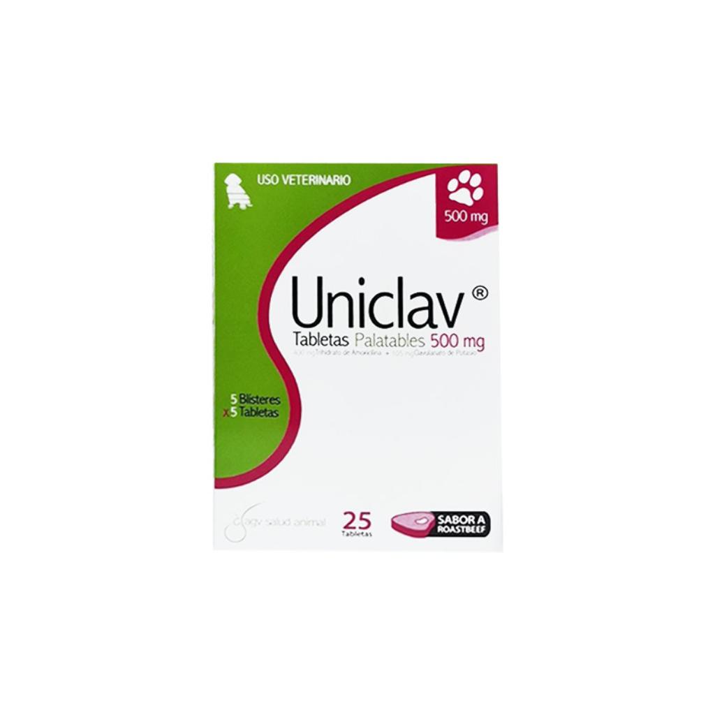 Uniclav 500 mg Blister x 5 Tab - Señor Mascota