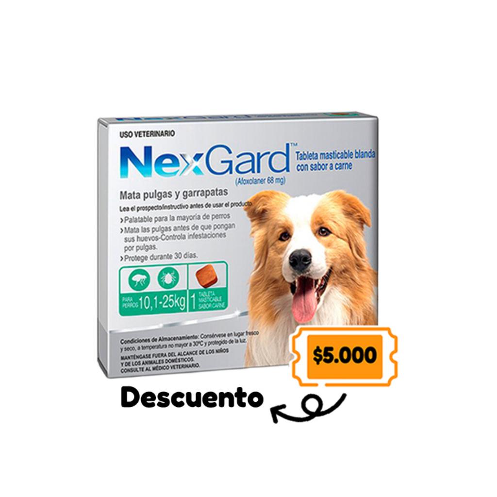 Nexgard 10 a 25Kg (PROMO) - Señor Mascota