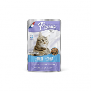 Pouch Plaisir Gato Adulto Trozos DeTrucha & Camaron 100Gr_1