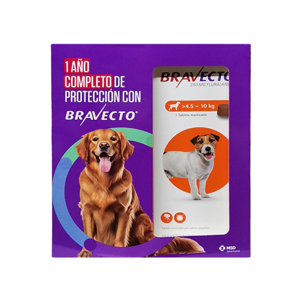 Pack x 4 Unds Bravecto 3M 4.5 a 10kg (Naranja)_1