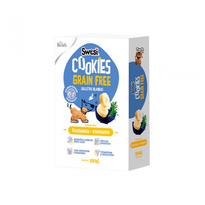 Swesi Galletas Grain Free Banano Romero  Perros X 180Gr_1