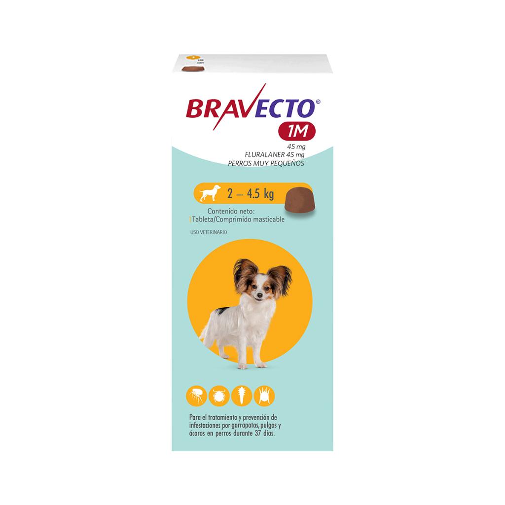 Bravecto 1M 45mg 2 a 4.5 Kg (JULIO 2026)_1