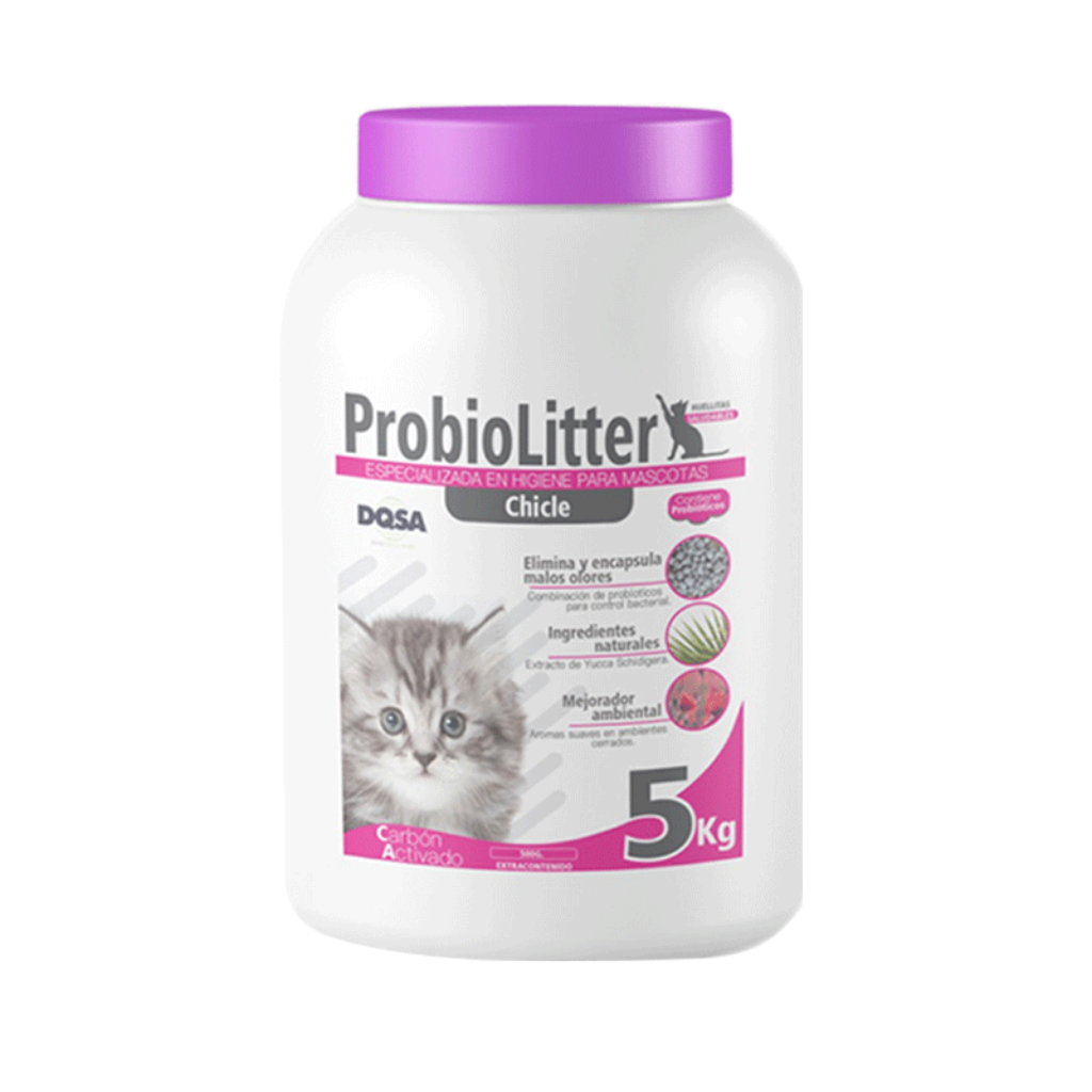 Arena recipiente ProbioLitter Chicle 5,5 Kg_1