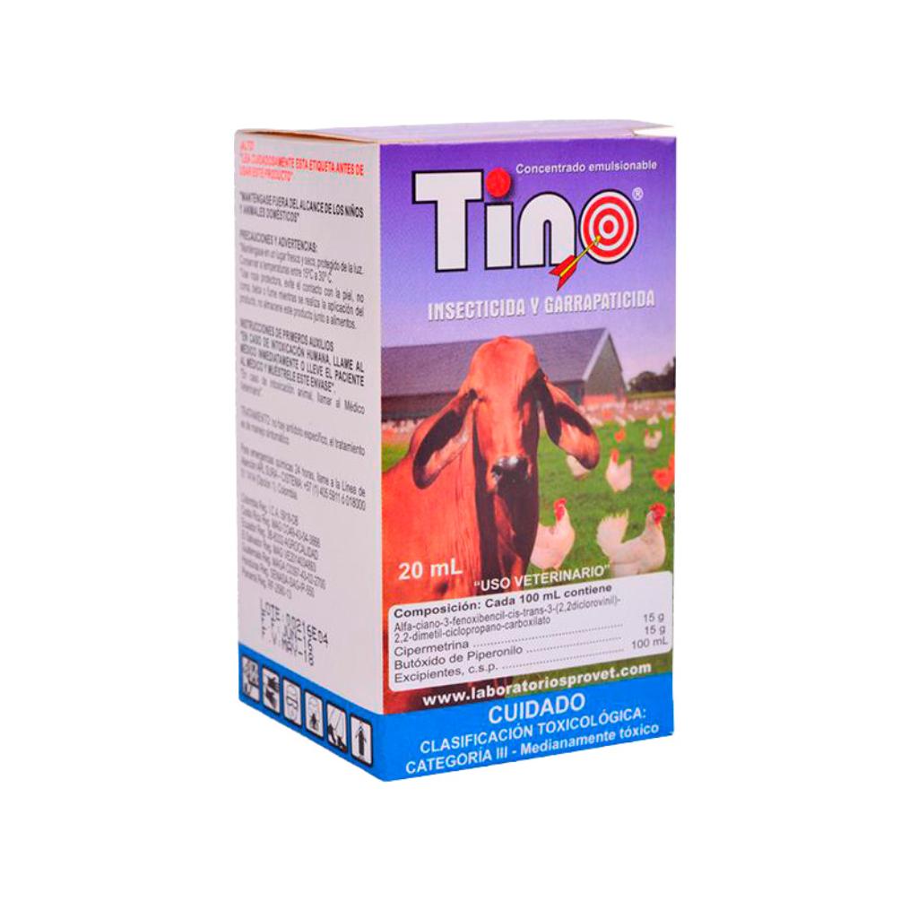 Tino Insecticida y Garrapaticida x 20ml - Señor Mascota