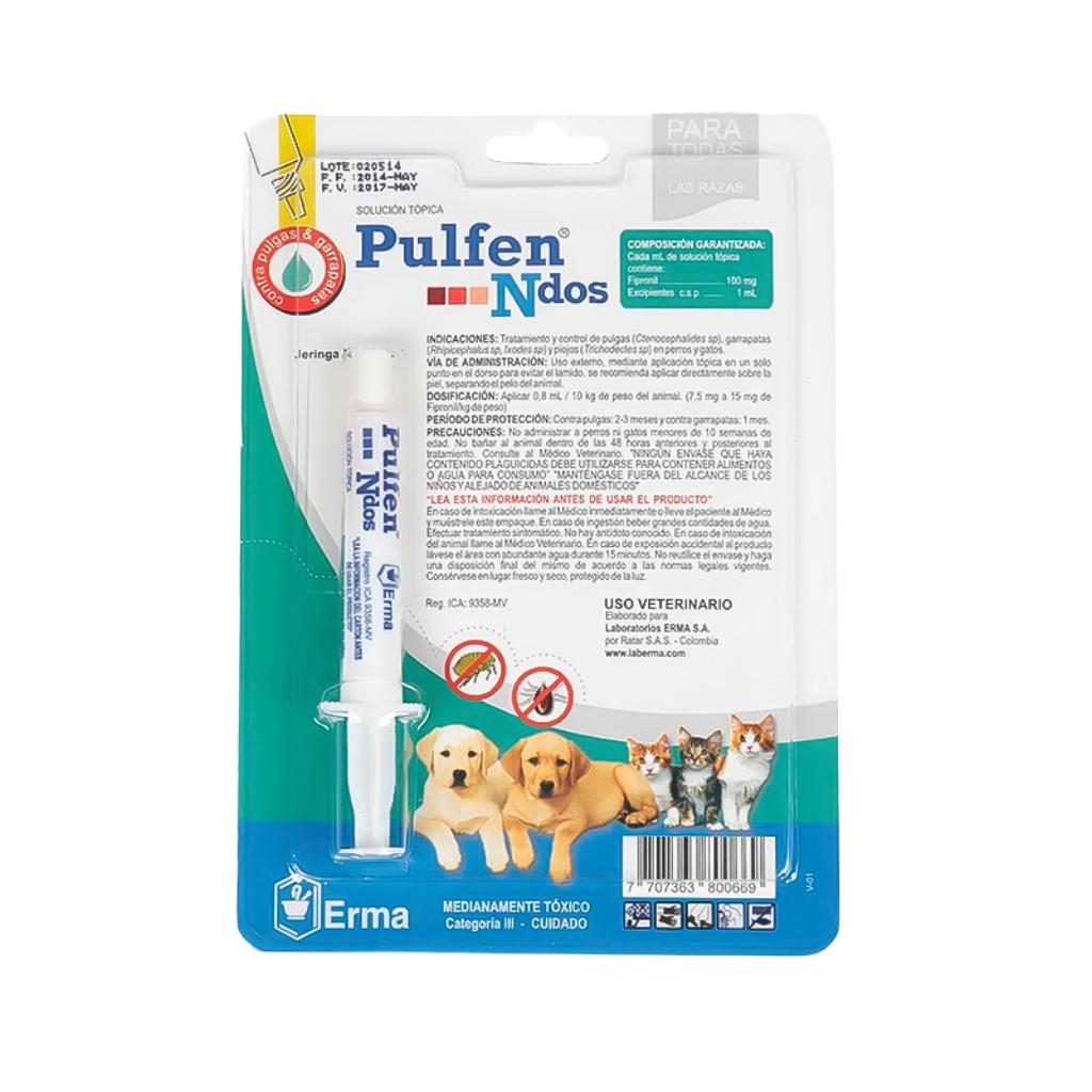 Pulfen Ndos Jeringa x 1Ml - Señor Mascota