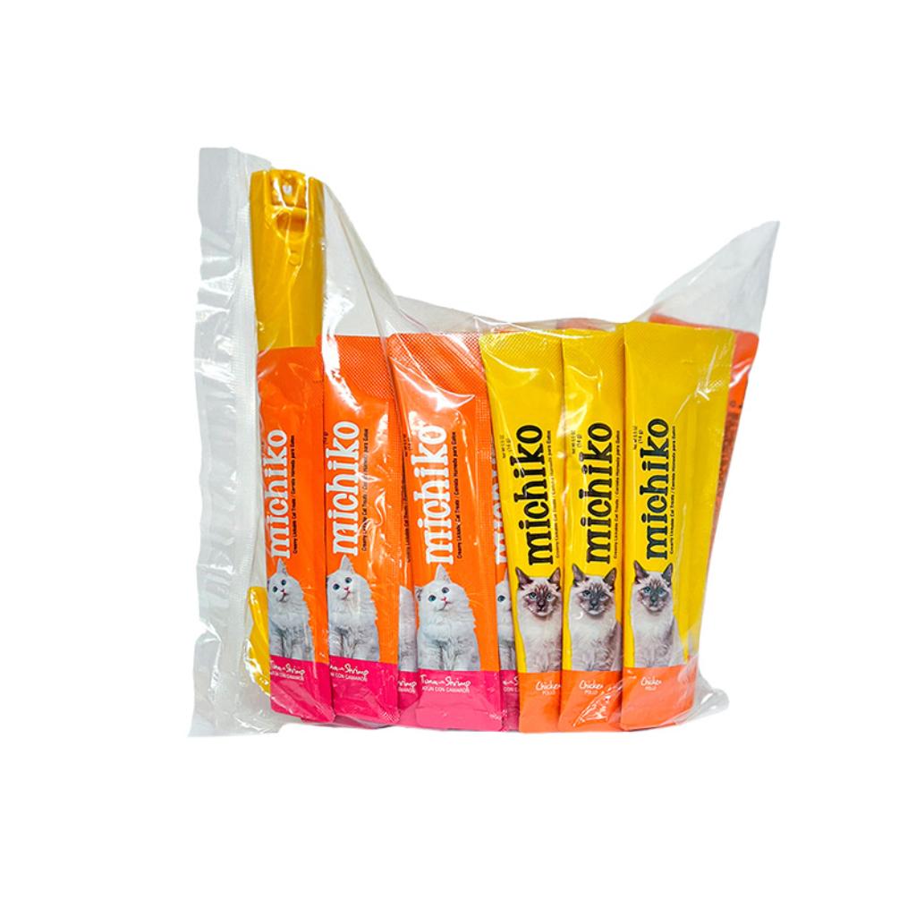 Michiko Repuesto Sachet 50Und Pollo y Atun con Camaron - Señor Mascota