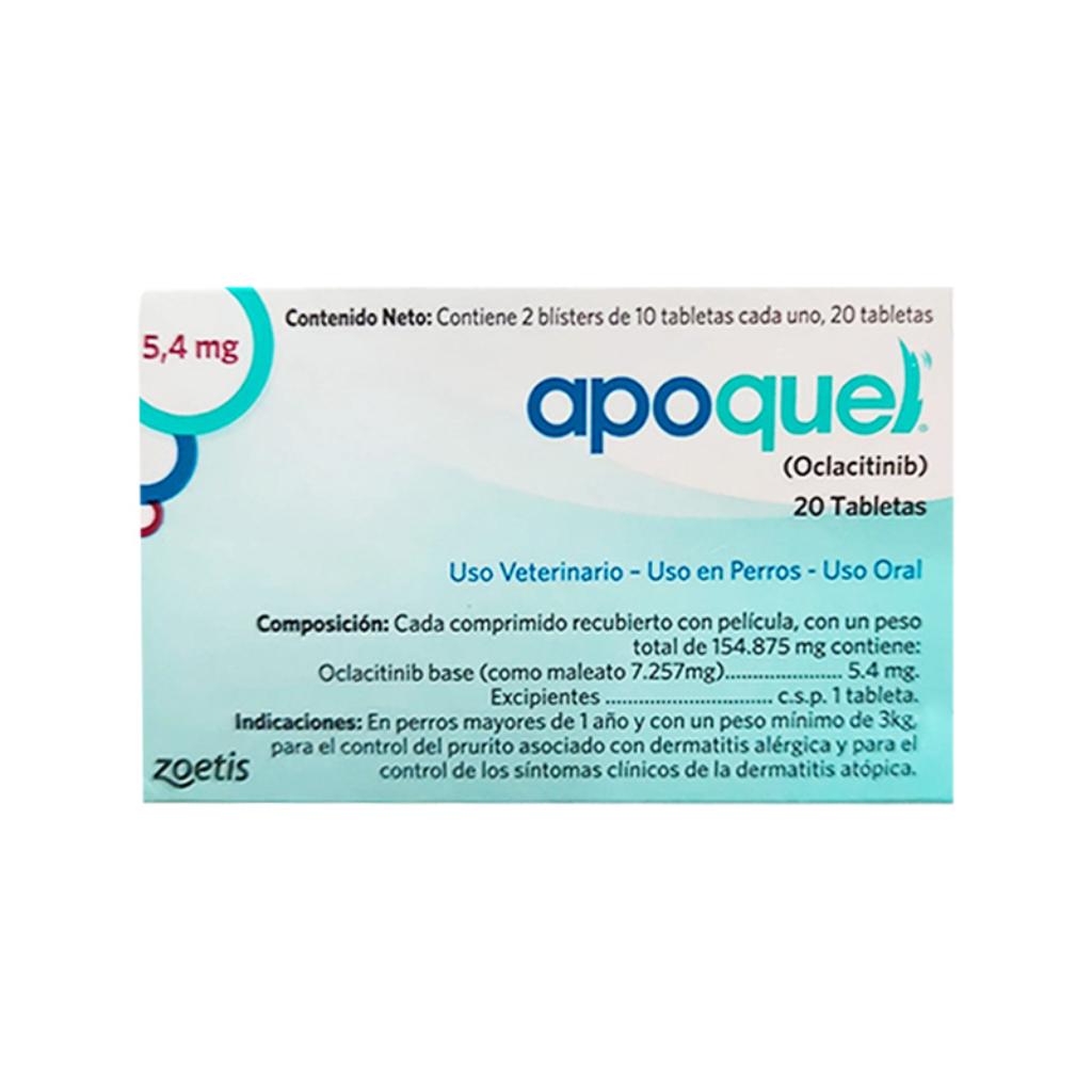 Apoquel 5,4mg x20 Tab - Señor Mascota