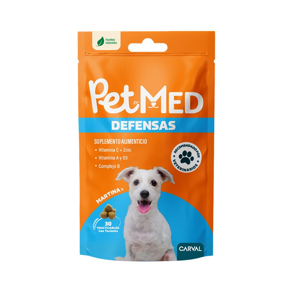 Suplemento alimenticio Defensas Pet Med x 30 (AGOSTO 2026) - Señor Mascota
