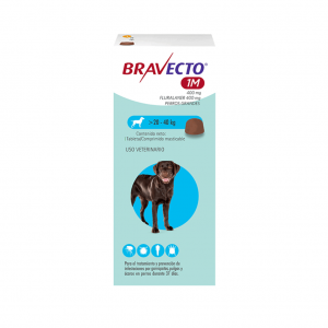 BRAVECTO 37 días (perros de 20 A 40 KG) Antipulgas y garrapatas_1