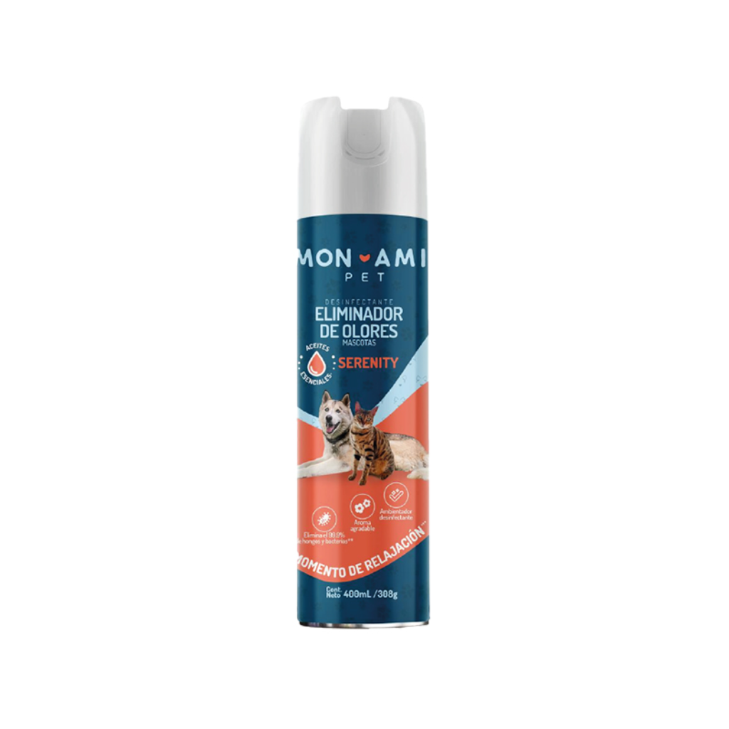 Aerosol Eliminador de Olores Monami 400ml - Señor Mascota