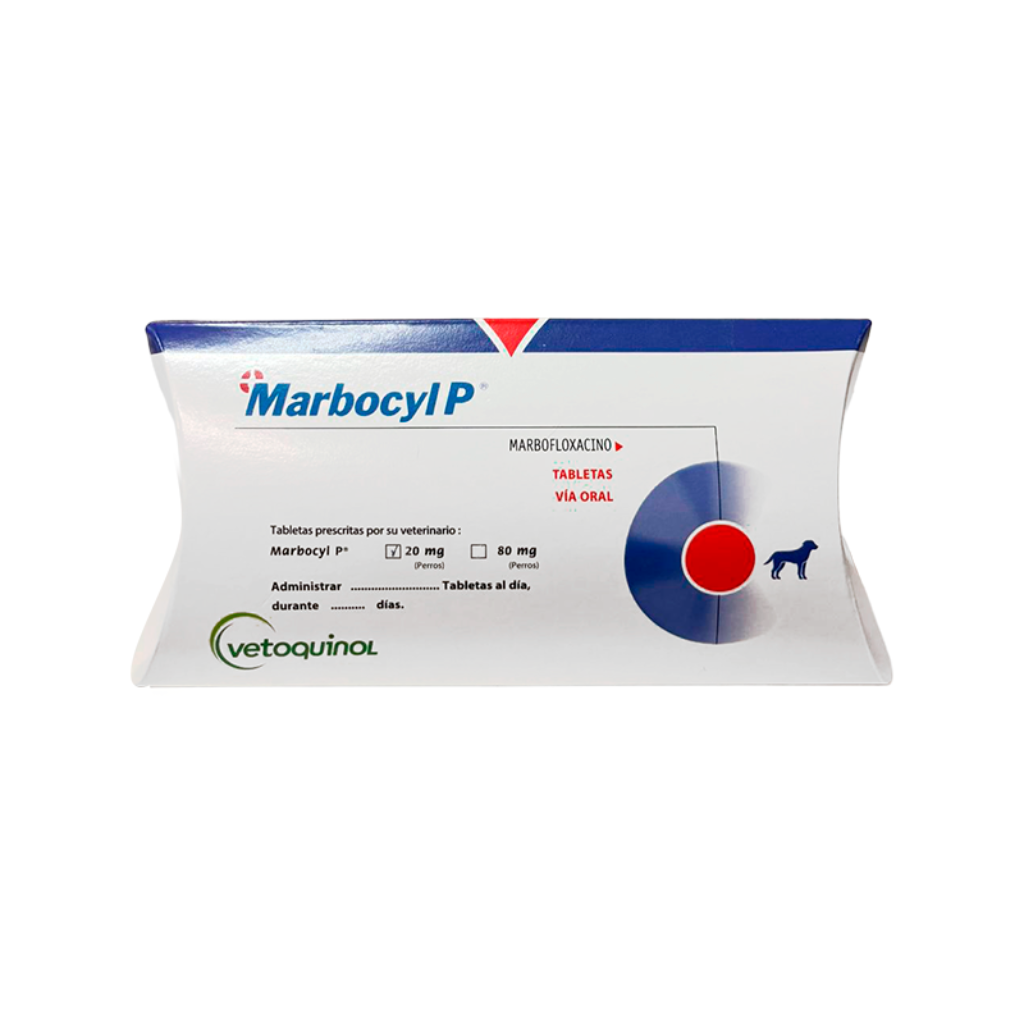 Marbocyl 20 mg Caja x 10 tab - Señor Mascota