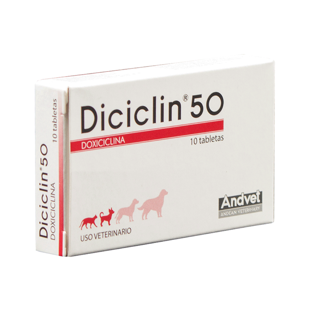 Diciclin 50 Caja 10 Tab - Señor Mascota