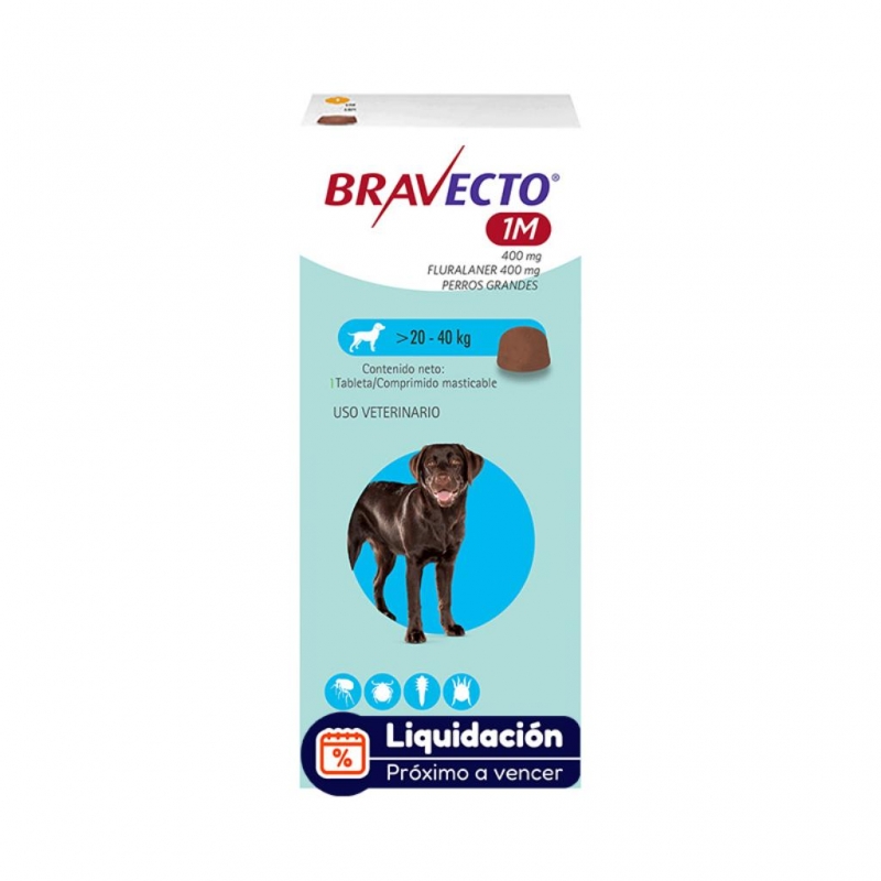 Bravecto 1M 400Mg 20 a 40 Kg (OCTUBRE 2026)_1