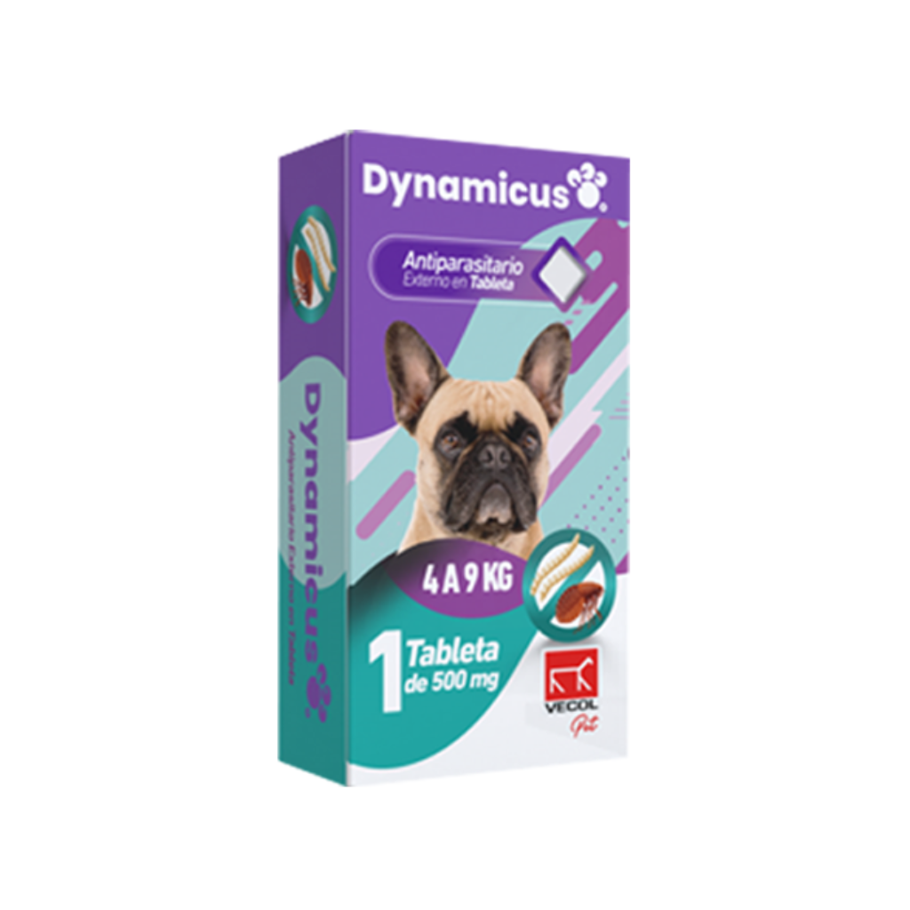 Dynamicus Antiparasitario Perro 4 a 9kg x 1 Tab - Señor Mascota