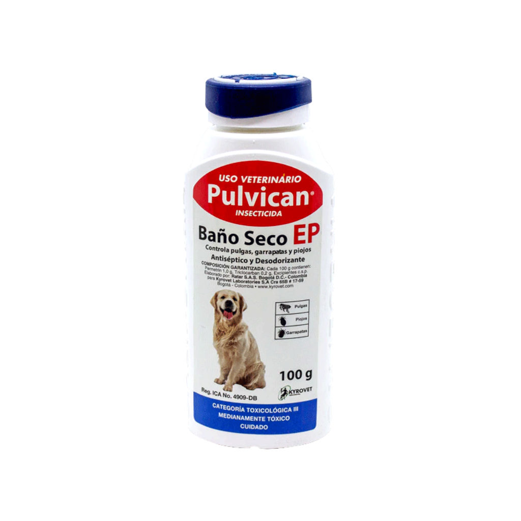 Baño Seco Pulvican EP 100 Ml - Señor Mascota