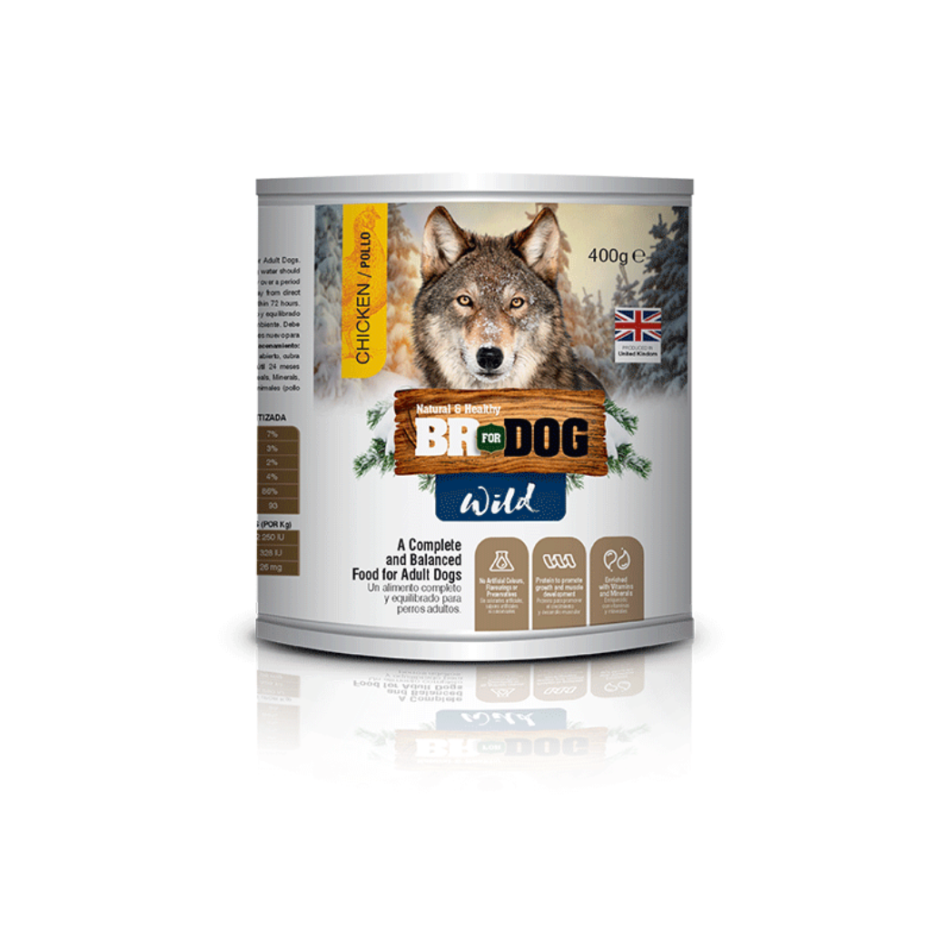Lata Br wild Perro Pollo 400 Gr - Señor Mascota