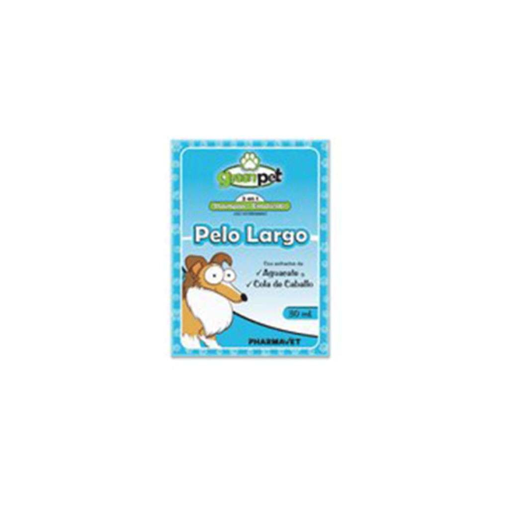 Shampoo pelo largo 30ml Green pet (NOVIEMBRE 2025)_1