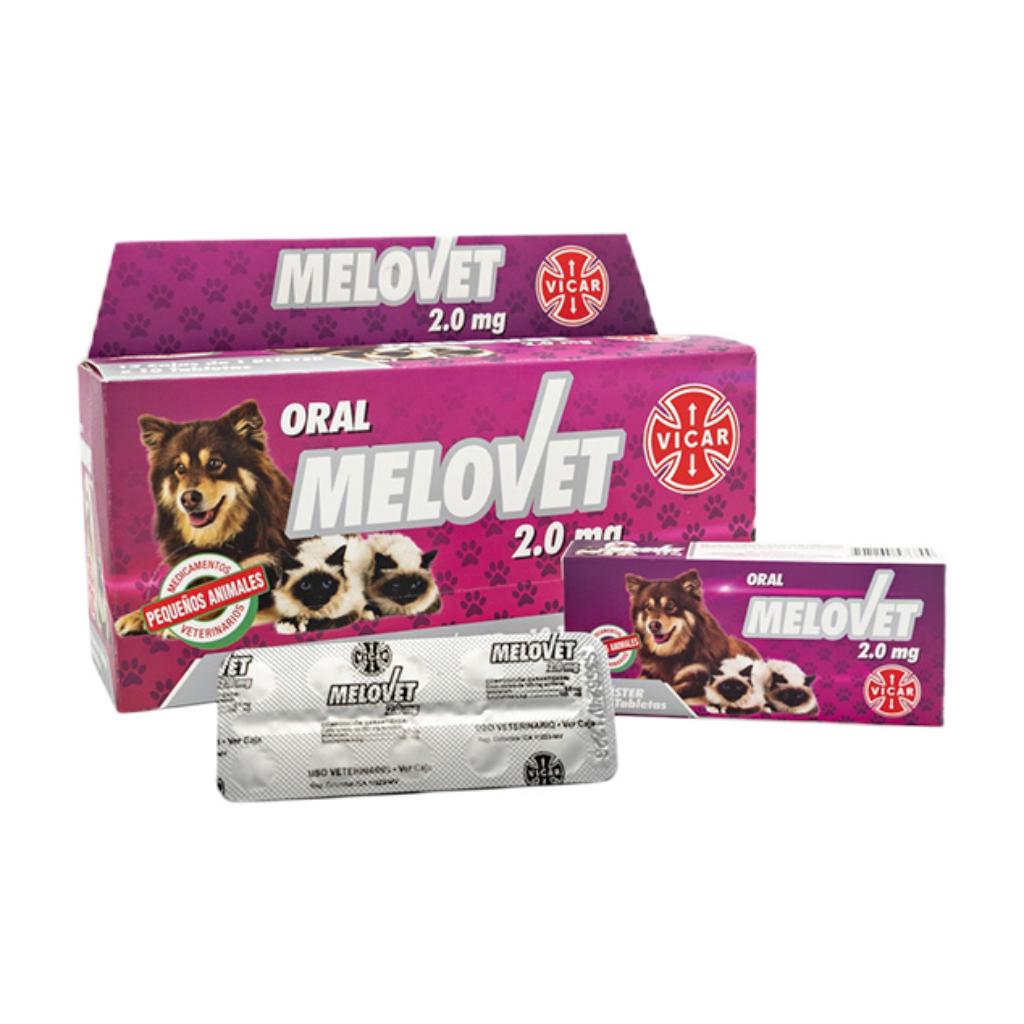 Melovet oral 2mg blister x 10 Tab - Señor Mascota