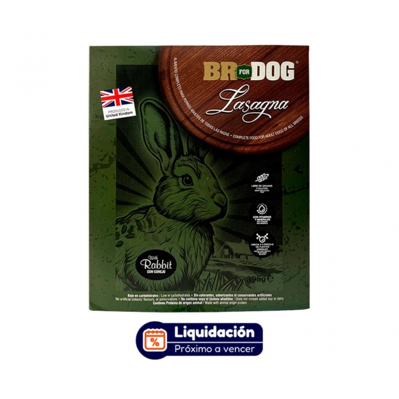 Lasagna Br For Dog Conejo x 395gr (AGOSTO 2026)_1