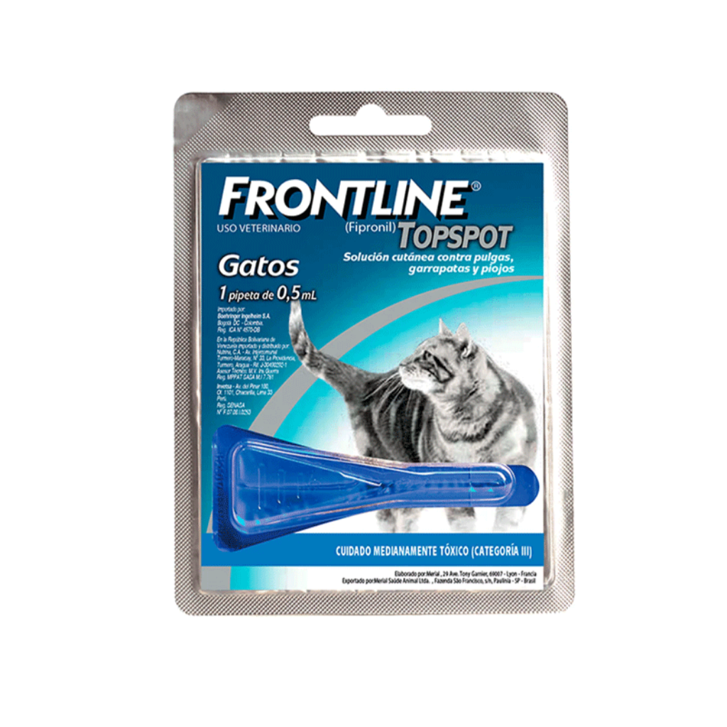 Frontline Top Spot Gatos - Señor Mascota