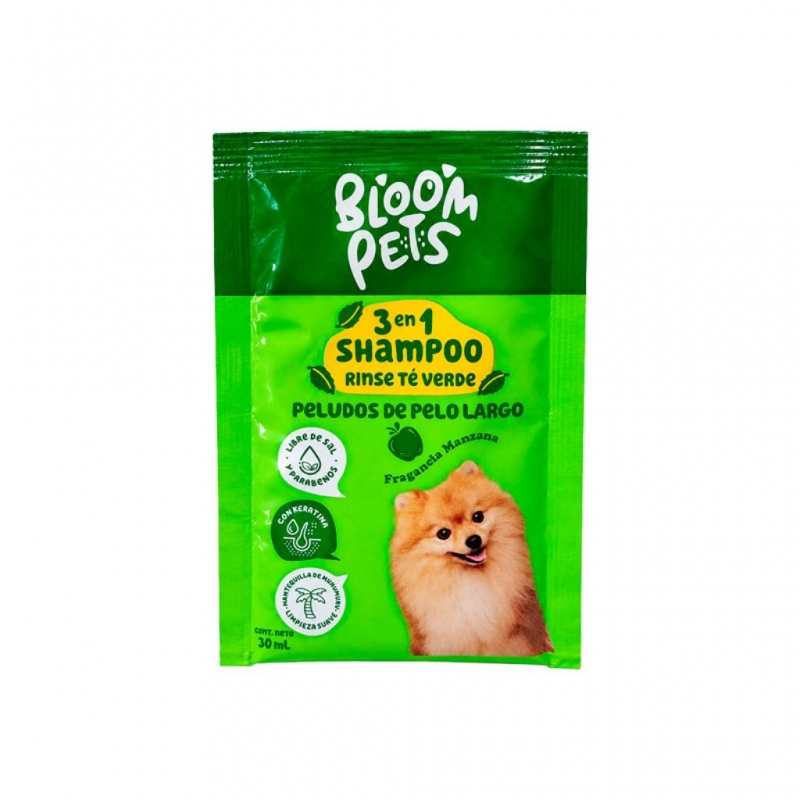 Shampoo Bloom Pets Rinse Te Verde Sachet x30 ml_1