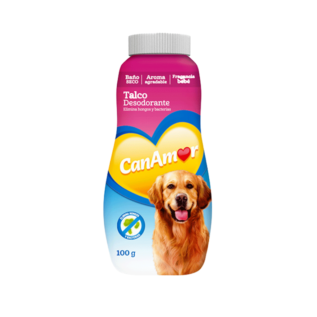 Baño Seco Desodorante Perro 100gr Can amor - Señor Mascota