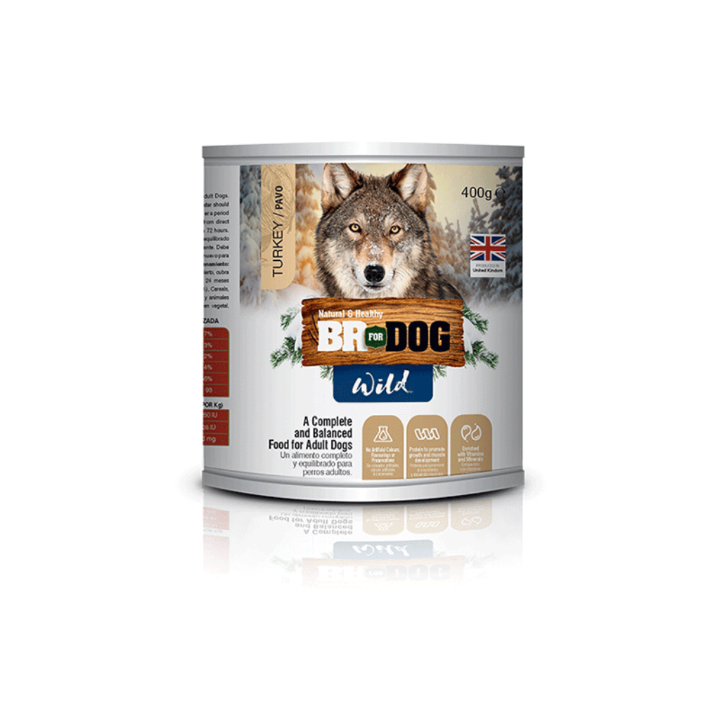 Lata Br wild Perro Pavo 400 Gr - Señor Mascota