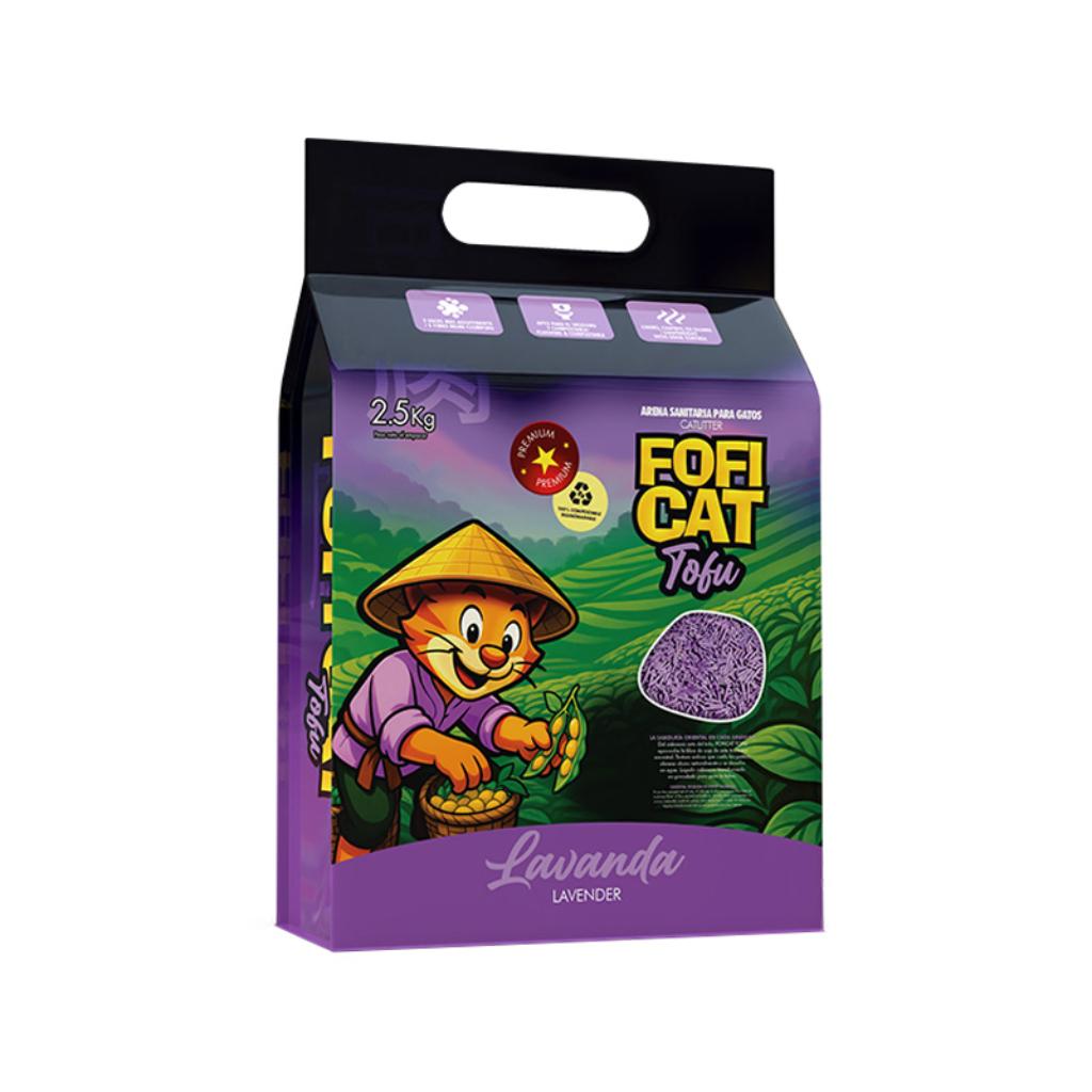 Arena Fofi Tofu Lavanda x 2.5 kg - Señor Mascota