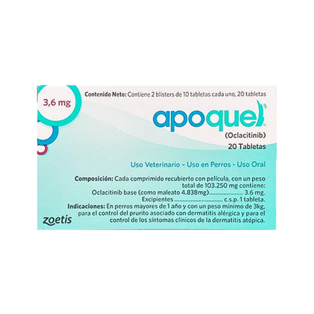 Apoquel 3,6mg x20 Tab - Señor Mascota