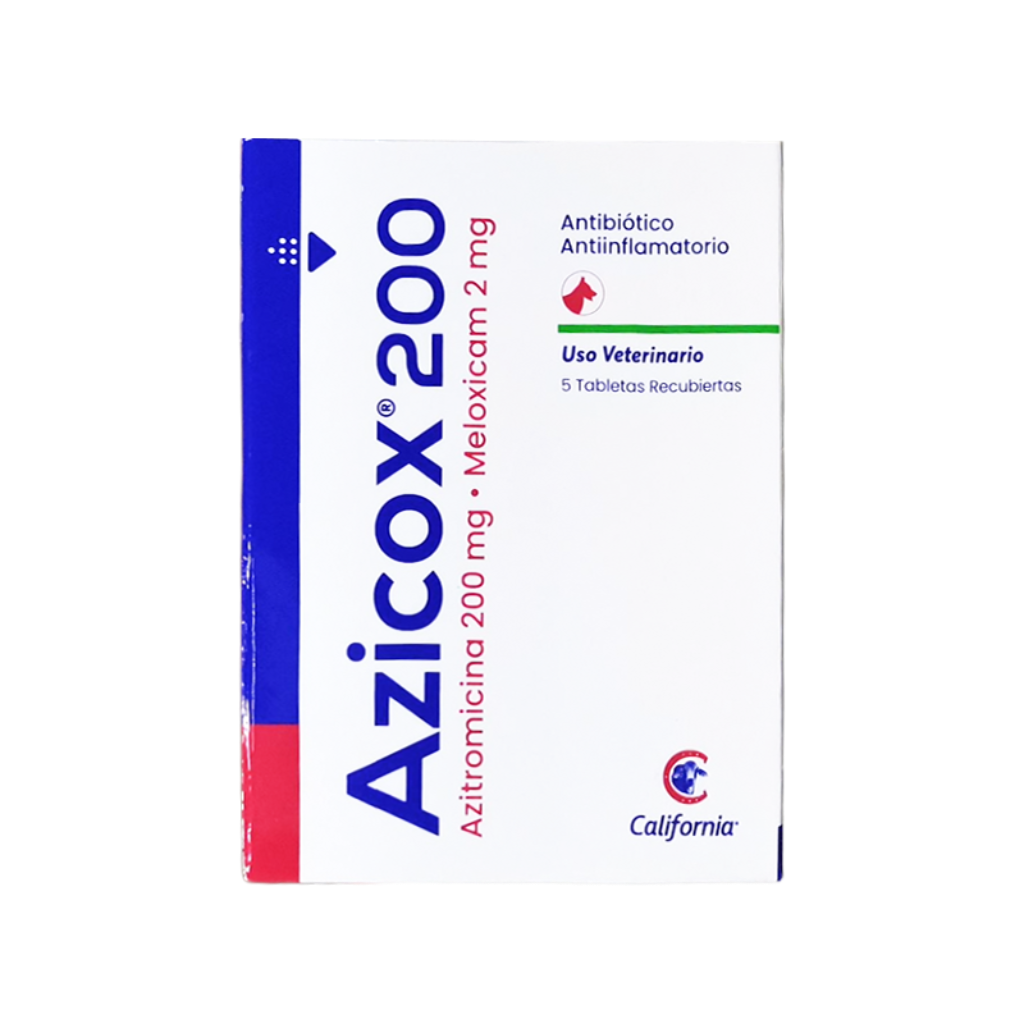Azicox 200 Caja x 5 tab - Señor Mascota