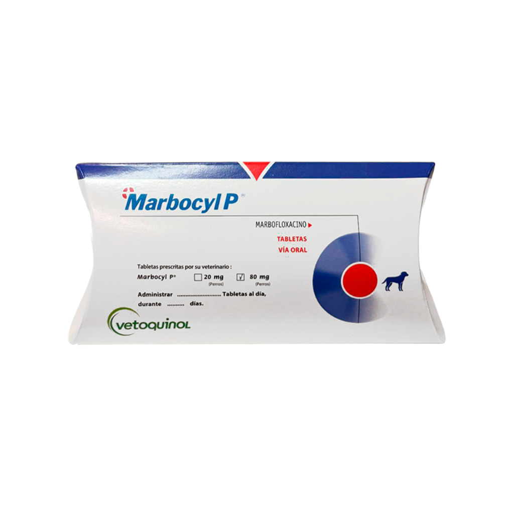 Marbocyl 80 mg Caja x 6 tab - Señor Mascota